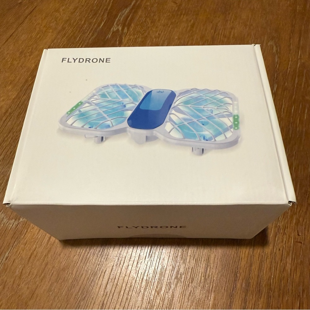 Flydrone Blue and White Drone NEW